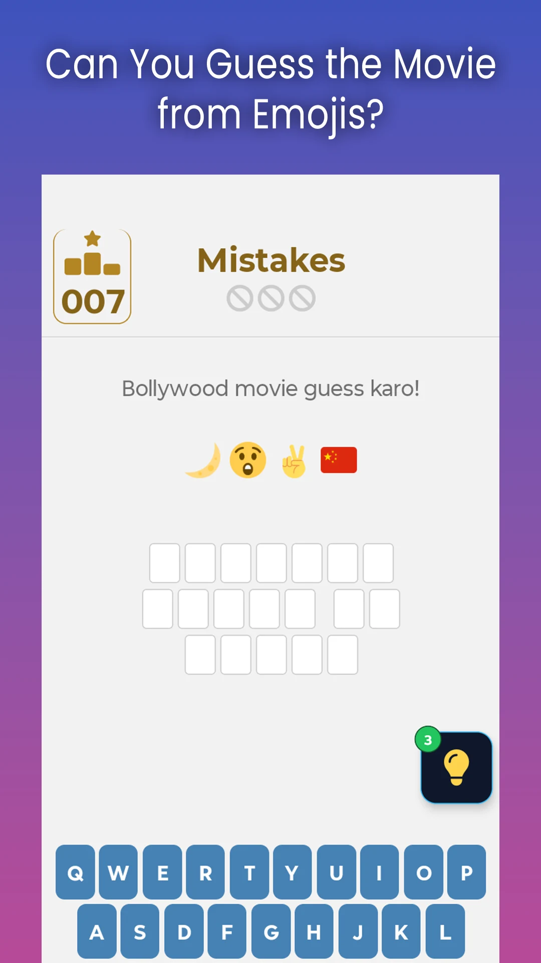Bollywood Movie Emoji Quiz screenshot