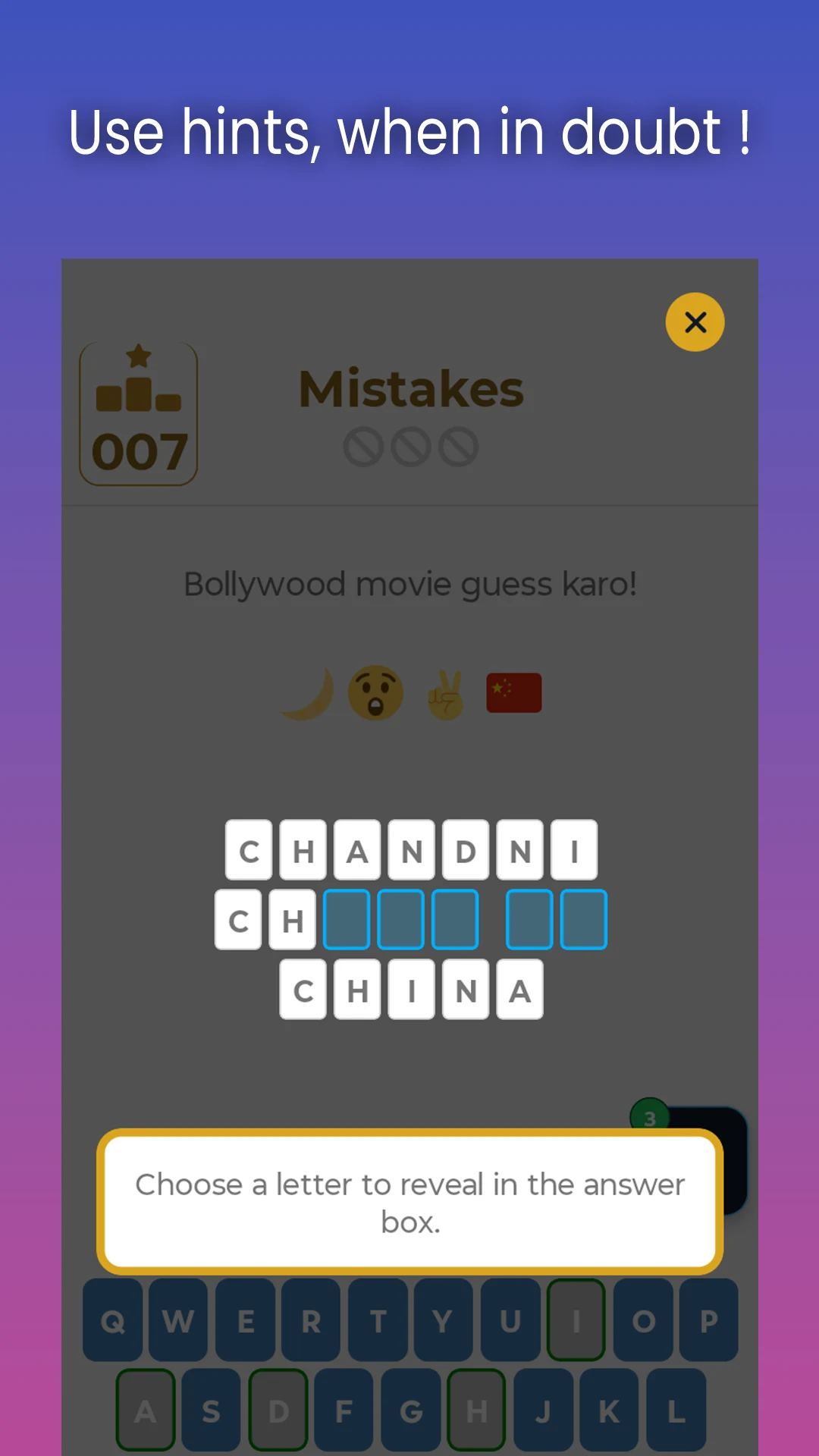 Bollywood Movie Emoji Quiz screenshot